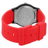 Montre Homme Q&Q bracelet silicone rouge cadran noir 34 mm