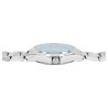Montre bracelet métal argenté Homme Q&Q cadran bleu