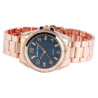 Montre Femme Excellanc bracelet métal doré rose cadran bleu 39 mm