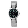 Montre Femme Q&Q bracelet acier inoxydable argenté bracelet extensible