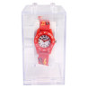 Montre Enfant QBos bracelet silicone rouge motifs musique