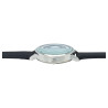 Montre bracelet cuir synthétique noir Adrina Femme cadran blanc et noir 34 mm