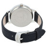 Montre bracelet cuir synthétique noir Adrina Femme cadran blanc et noir 34 mm