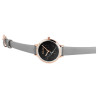 Montre Excellanc Femme bracelet cuir synthétique gris cadran gris 33 mm