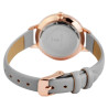 Montre Excellanc Femme bracelet cuir synthétique gris cadran gris 33 mm