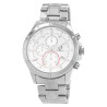 Montre Homme Pierrini bracelet acier inoxydable argenté cadran blanc