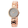 Montre Femme Excellanc bracelet métal doré rose cadran argenté 35 mm