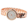 Montre Femme Excellanc bracelet métal doré rose cadran argenté 35 mm