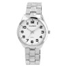 Montre Homme Classix bracelet métal argenté cadran blanc