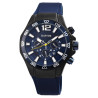 Montre Raptor bracelet silicone bleu supple Homme