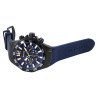 Montre Raptor bracelet silicone bleu supple Homme