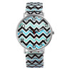 Montre Femme bracelet acier inoxydable multicolore bracelet extensible 42 mm Donna Kelly
