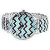 Montre Femme bracelet acier inoxydable multicolore bracelet extensible 42 mm Donna Kelly