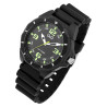 Montre Homme Q&Q sport noir cadran chiffres verts