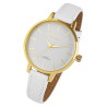 Montre Akzent Femme bracelet cuir synthétique blanc