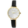 Montre Femme Just Watch bracelet cuir véritable noir JW10179-003