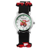 Montre Enfant Excellanc bracelet silicone noir cadran blanc 27 mm Mikel