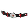 Montre Enfant Excellanc bracelet silicone noir cadran blanc 27 mm Mikel