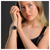 Montre Femme Raptor bracelet acier inoxydable noir dalida
