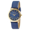 Montre Femme Flair bracelet cuir véritable bleu cadran bleu
