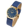 Montre Femme Flair bracelet cuir véritable bleu cadran bleu