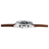 Montre Just Watch Homme bracelet cuir véritable brun cadran vert