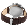 Montre Just Watch Homme bracelet cuir véritable brun cadran vert