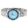 Montre Femme Q&Q bracelet acier inoxydable argenté cadran bleu 36 mm