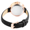 Montre Femme Excellanc bracelet cuir synthétique noir cadran brun