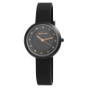 Montre Femme Excellanc bracelet silicone noir cadran noir
