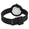 Montre Femme Excellanc bracelet silicone noir cadran noir