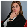 Montre Raptor Femme bracelet acier inoxydable noir flake