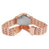 Montre Femme Excellanc bracelet métal doré rose cadran bleu 35 mm