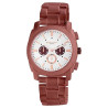 Montre Excellanc Homme bracelet métal brun cadran argenté