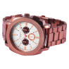 Montre Excellanc Homme bracelet métal brun cadran argenté