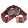 Montre Excellanc Homme bracelet métal brun cadran argenté
