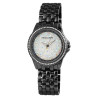 Montre Femme Excellanc bracelet métal noir cadran blanc 36 mm