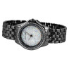Montre Femme Excellanc bracelet métal noir cadran blanc 36 mm