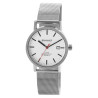 Montre Mixte bracelet acier inoxydable argenté dateur Bahnhof