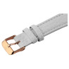 Montre bracelet cuir synthétique blanc boîtier rectangulaire Femme Akzent