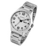 Montre Just Watch Homme bracelet acier inoxydable argenté cadran argenté 42 mm