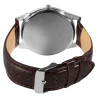 Montre Homme Excellanc bracelet cuir synthétique brun cadran vert 40 mm