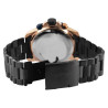 Montre Raptor bracelet acier inoxydable noir kifah 47 mm Homme