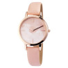 Montre Excellanc bracelet cuir synthétique rose Femme cadran rose 35 mm