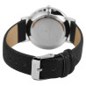 Montre Femme Excellanc bracelet cuir synthétique noir cadran blanc 36 mm