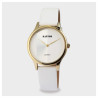Montre Femme bracelet cuir véritable blanc loucia Raptor