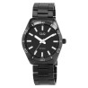 Montre Homme Q&Q bracelet acier inoxydable noir cadran noir