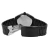 Montre Homme Q&Q bracelet acier inoxydable noir cadran noir