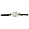 Montre Homme Excellanc bracelet cuir synthétique noir finition bicolore