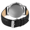 Montre Homme Excellanc bracelet cuir synthétique noir finition bicolore